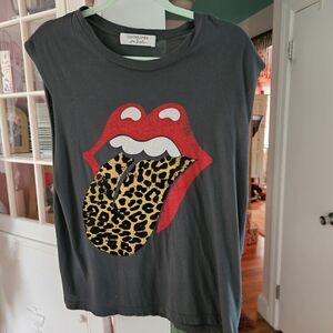 Free People Graphic Muscle Tee